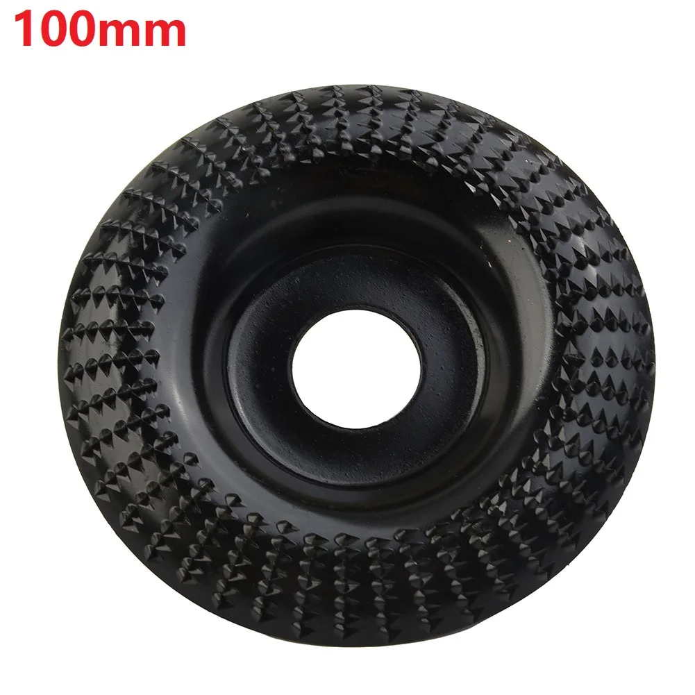 Grinder Wheel Disc 4 Inch Tungsten Carbide Wood Shaping Wheel Wood Grinding Shaping Disk 22mm Arbor Tool Carving DIY Wood Works cemented carbide drill bits fit for stainless steel metal wood plastic drilling grey tool accessories