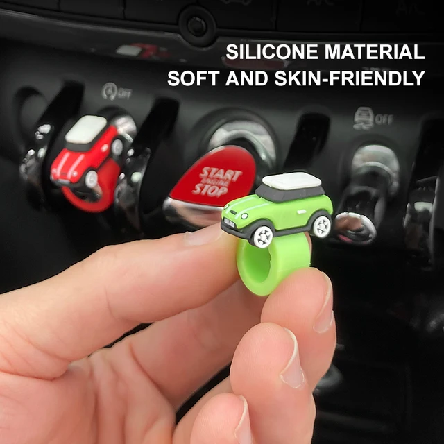 Silicone Car-shaped Button Cover for BMW Mini Cooper