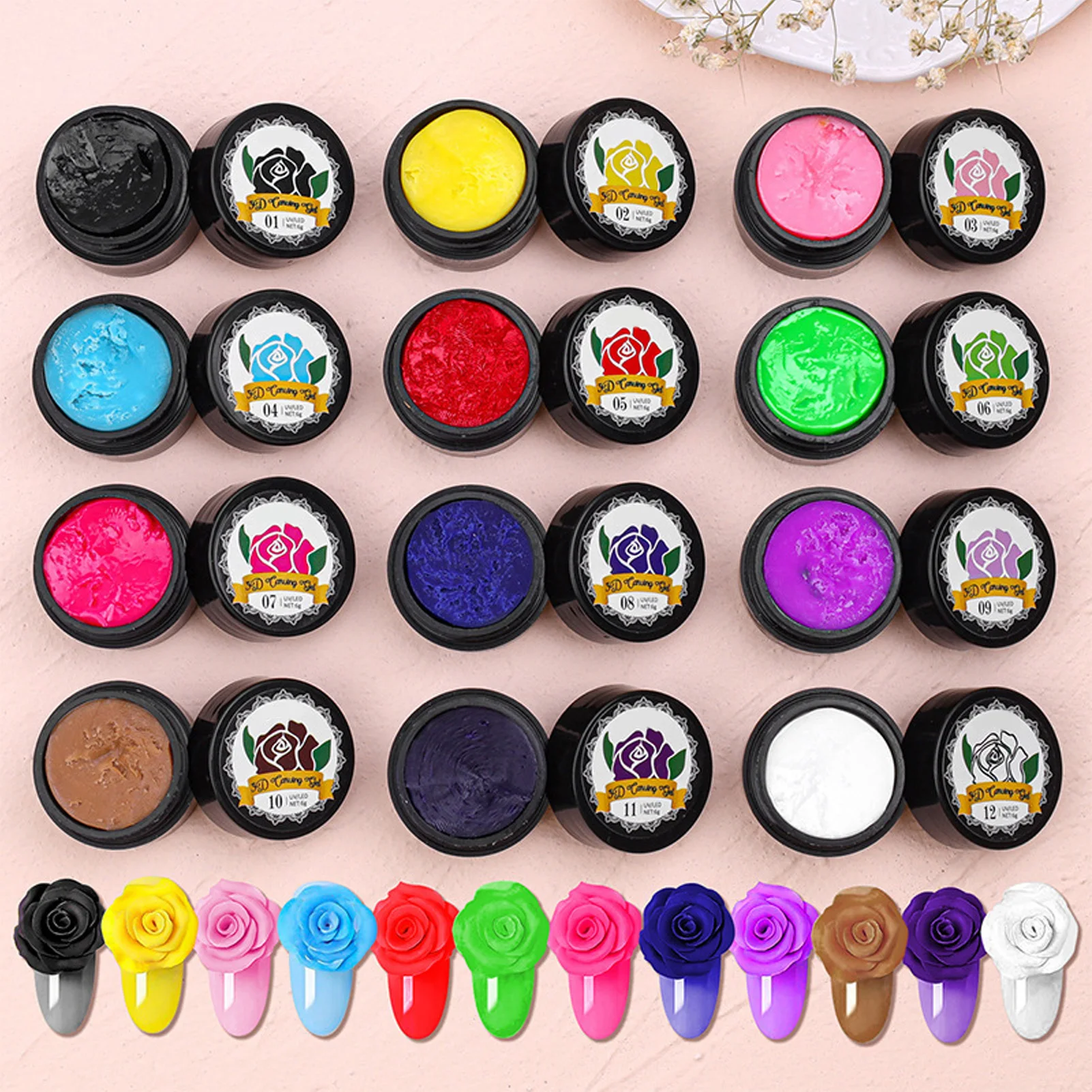 

Гель-лак для ногтей, 12 цветов