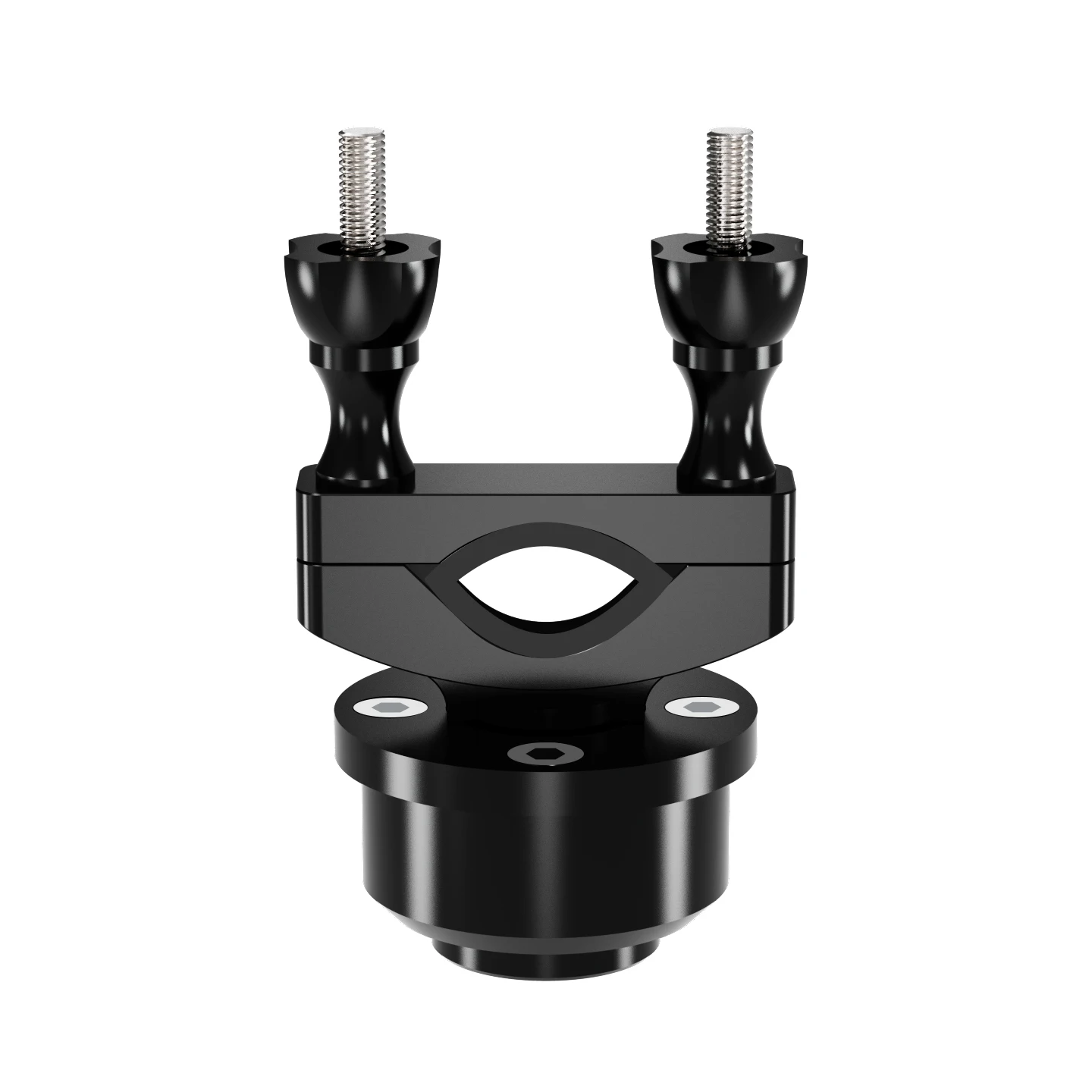 Handlebar Clamp Mount 15-35mm Tube Rod Clip 25mm Ball Head Tripod Adapter for Gopro OSMO 360 Action Motorcycle Bicycle Cyling