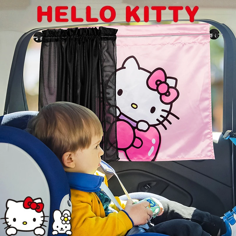 Hello Kitty Car Cartoon Cute Side Window Sunshades Windshield