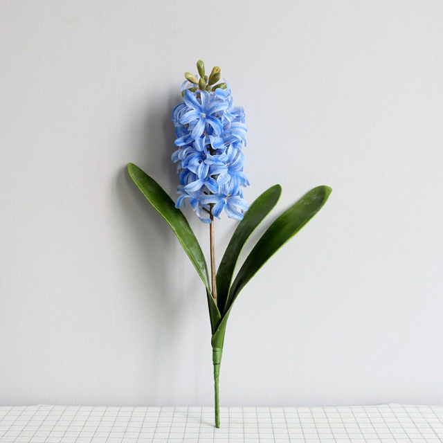 Hyacinth Violet Flower Branch Fleurs For Autumn Romantic Wedding Party Festival Home Decoration Fake Flowers Wreath