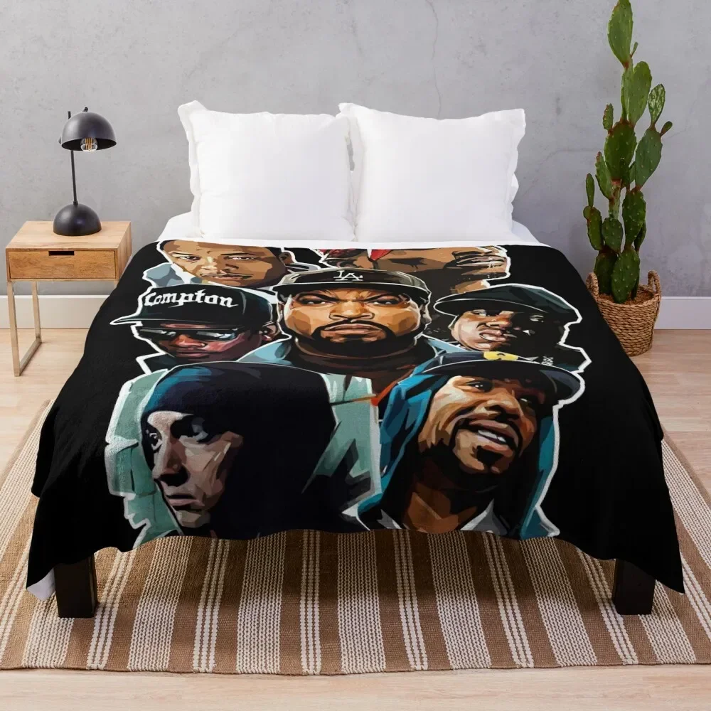 

classic rappers Throw Blanket Flannels funny gift Fashion Sofas Decorative Beds Blankets