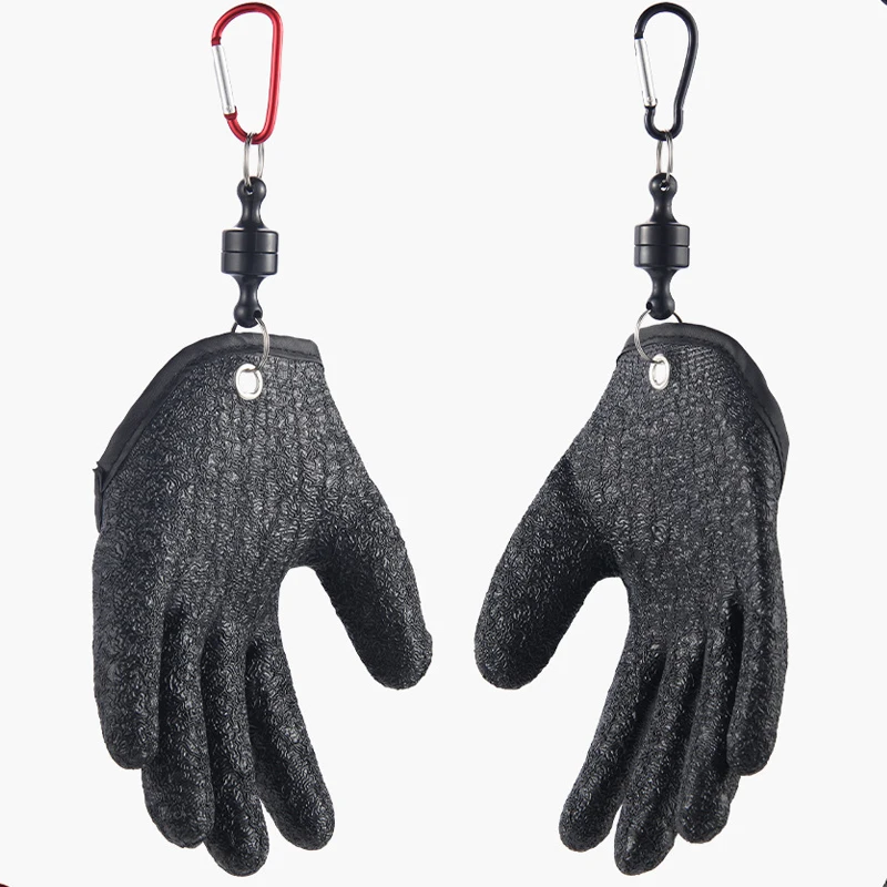 Fishing Catch fish Catching Gloves Magnet Release Anti-slip Protect Hand From Puncture Scrapes Waterproof fishing gloves