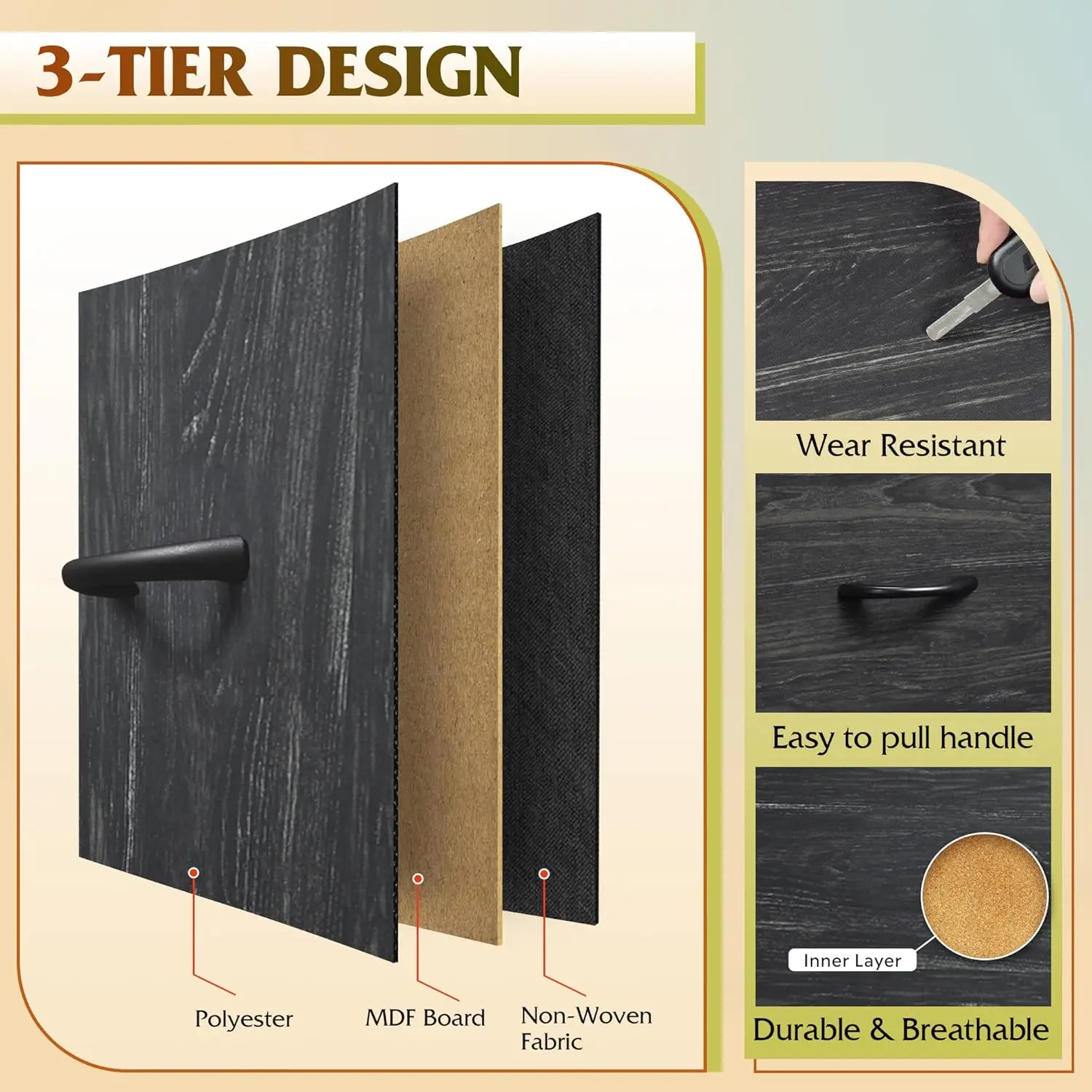 خزانة ادراج منزلية تخزين بلاستيك