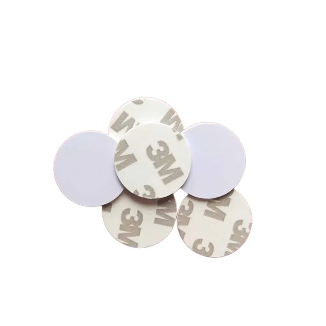 5Pcs EM4305 T5577 125Khz Rewritable RFID Keyfobs Round Token Tag Blank Card Coin Unstandard Mini Key Writable Badge Fob Sticker 2