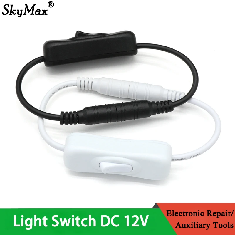 1/5/10PCS Light Switch DC 12V Male And Female Power Cord DC Connector