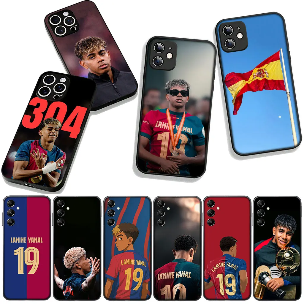 Soccer-Themed Protective Phone Cover with Spain No. 5 Design