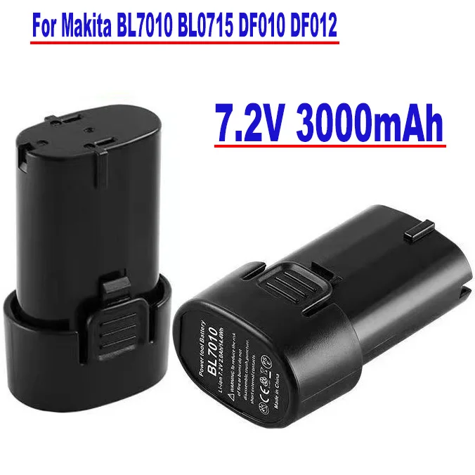 Electric-tool-battery-for-Makita-7-2V-3000mah-BL7010-BL0715-DF010-DF012 ...