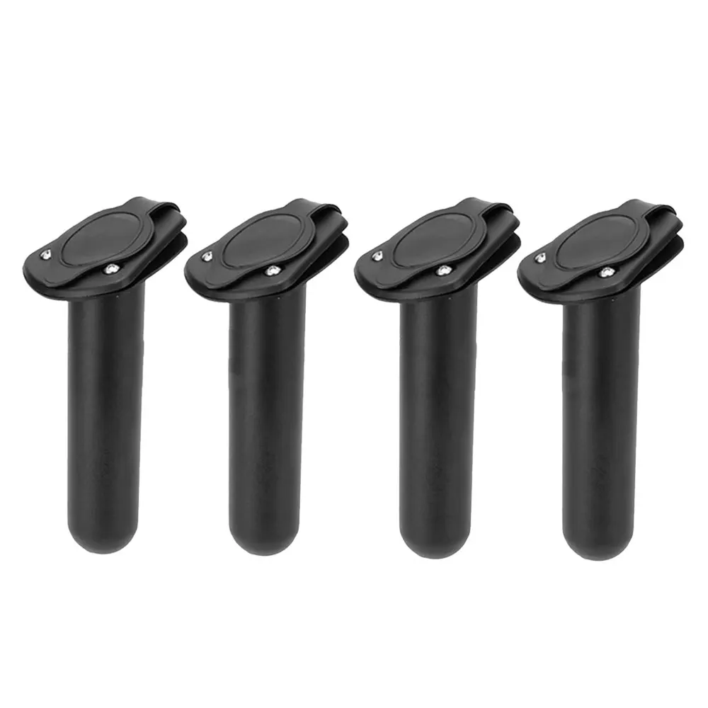 4PC 2PC Plastic Flush Mount Fishing Rod Holder Gasket Kayak Canoe Tackle Water Sports Rowing Boating Accessories 9 x 62 mm underwater scuba diving ball joint arm clamp mount for connecting strobe video light to water sports accessories