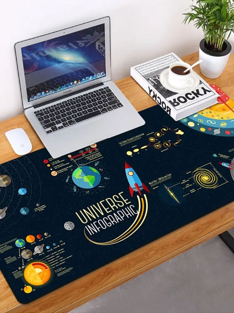 Mouse Gaming Pad Solar System Crypto Fabric Silky Smooth