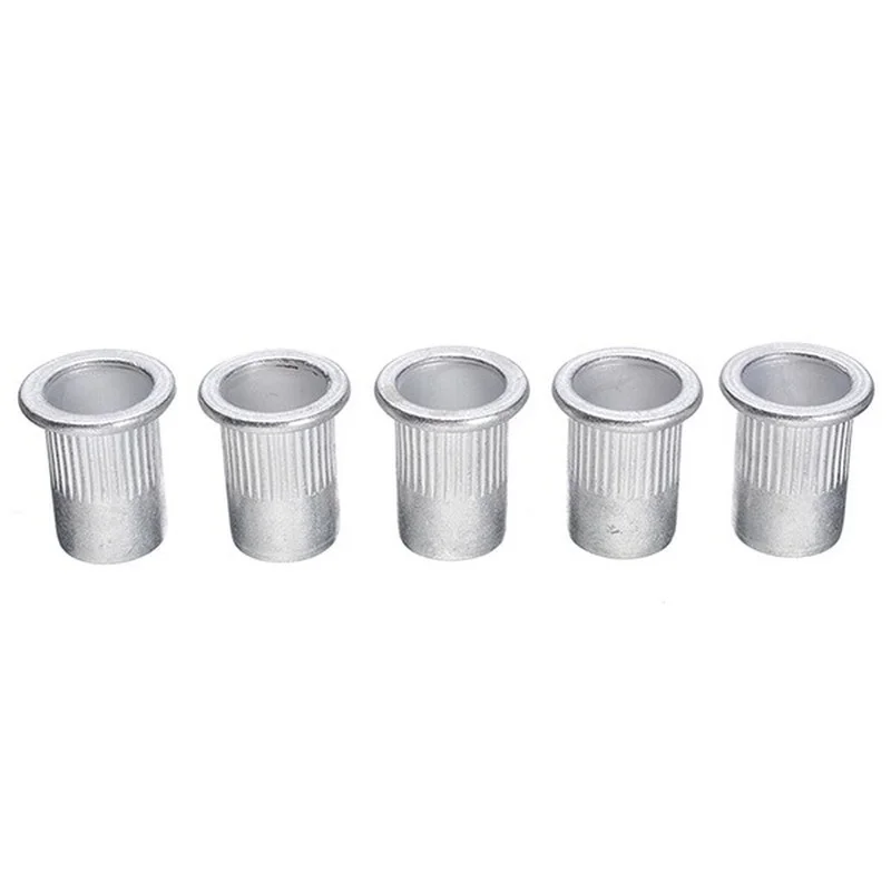100pcs/20pcs Steel Aluminum Rivet Nuts Kit Threaded Rivet Nut Inserts Rivnut Nutsert M4 M5 M6 M8 Mixed Kit Set bolts and nuts