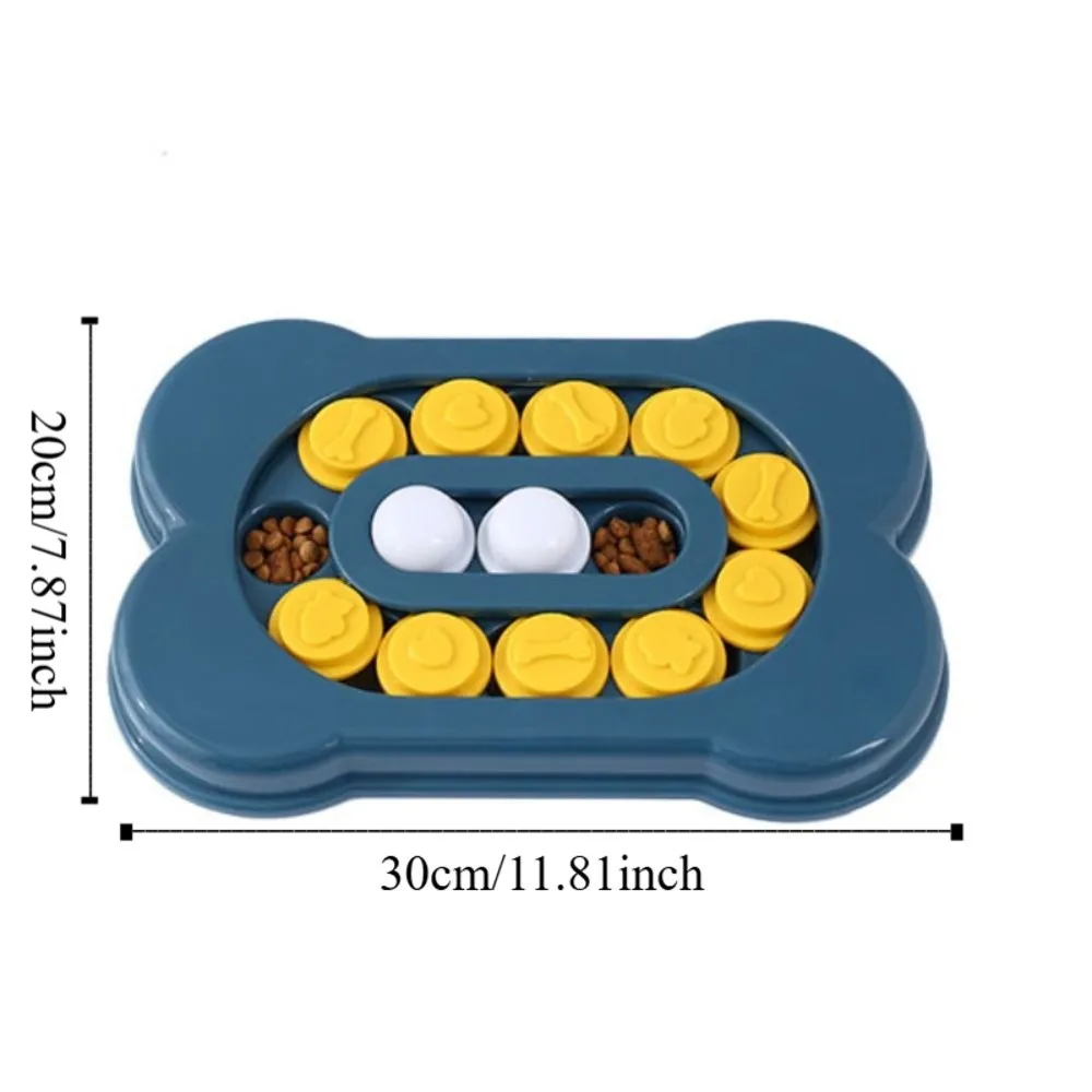 PP Dog Puzzle Toys Slow Feeder Bone Shape Anti Choke Puppy IQ Food Dispenser Interactive Increase Hidden Food