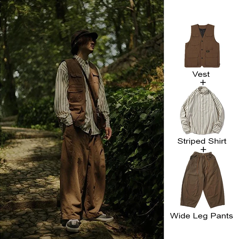 Vest shirts pants
