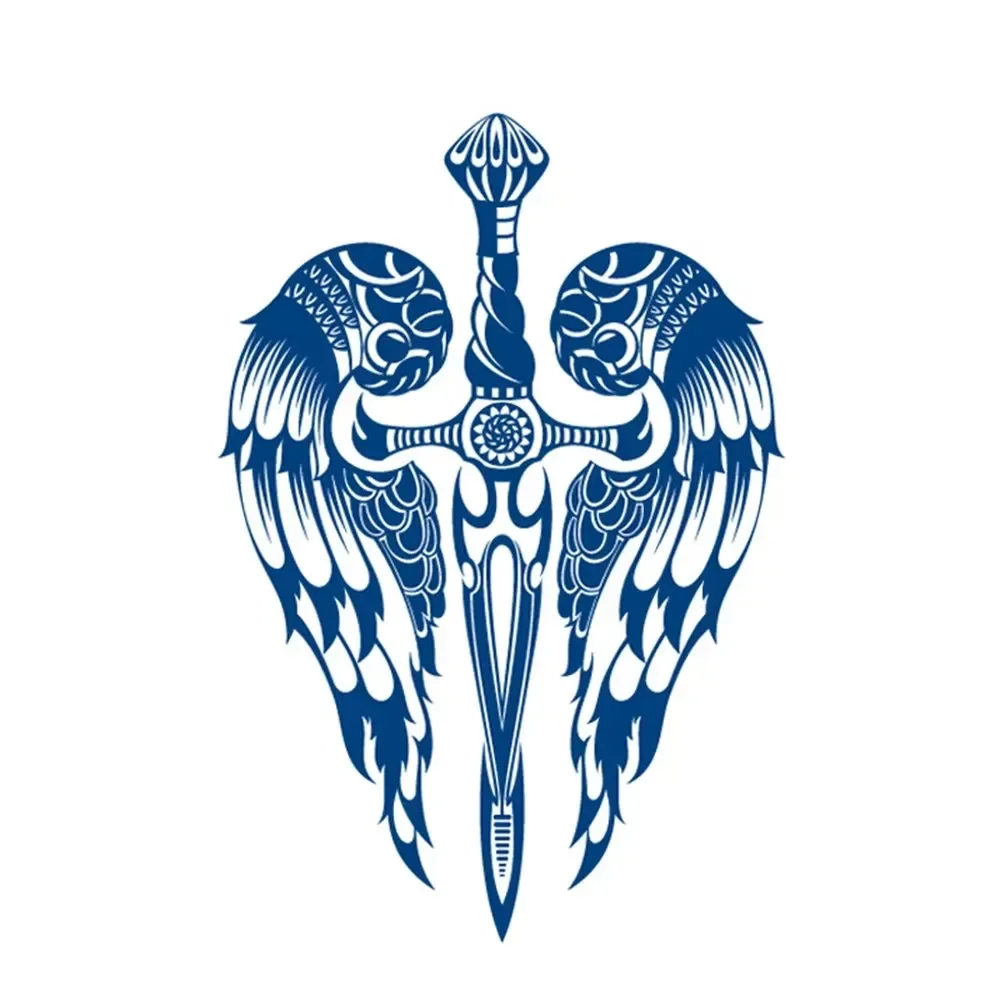 1pc semi-permanent long lasting Waterproof Temporary Tattoo sticker Compass arrow dragon flash tatto fake tatoo for men women 2