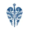 1pc semi-permanent long lasting Waterproof Temporary Tattoo sticker Compass arrow dragon flash tatto fake tatoo for men women 2
