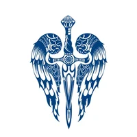 1pc semi-permanent long lasting Waterproof Temporary Tattoo sticker Compass arrow dragon flash tatto fake tatoo for men women 2