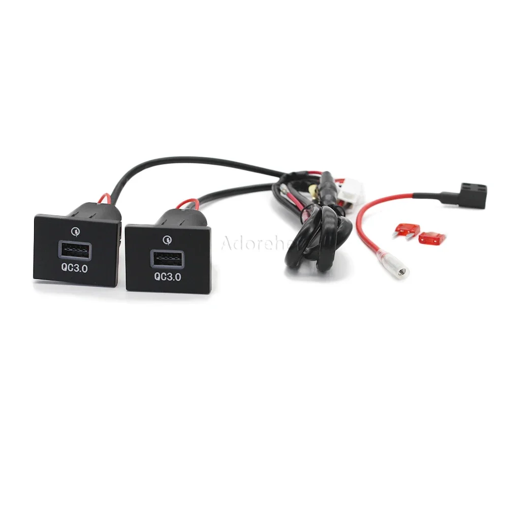 

1 шт., автомобильное зарядное устройство с двумя USB-портами