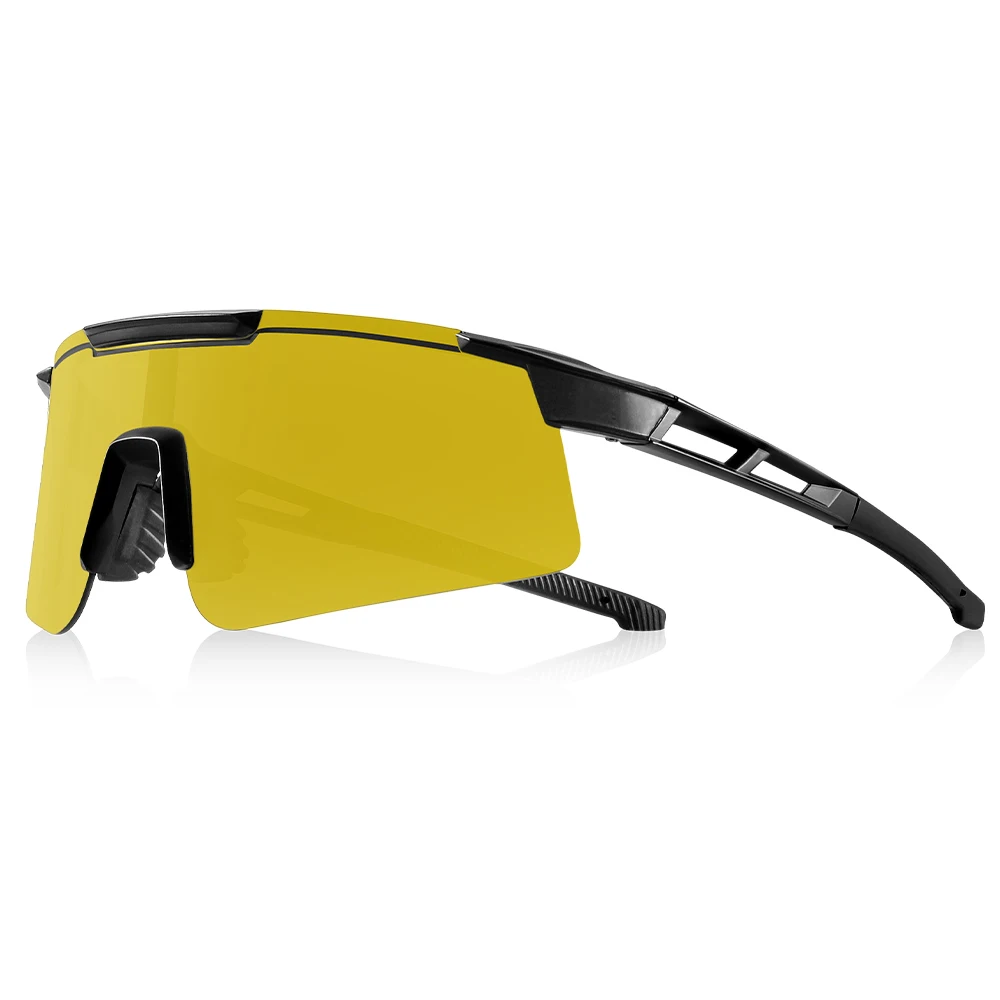 CRIXALIS Herren-Sonnenbrille, Nachtsicht, quadratisch, für Sport, Radfahren, Fahren, Outdoor, Sonnenbrille, Damen, Herren, Antireflexbeschichtung, UV400 – Detail 9