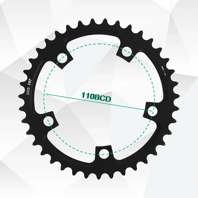 Ultralight Double Chainring for Road Bike 110BCD 50-34T 52-36T 53-39T Bicycle Cr