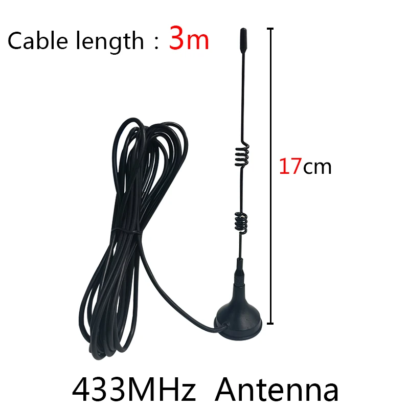 433Mhz Antenna 2pcs 5dbi antena GSM SMA Male Connector with Magnetic base IOT Ham Radio Signal Booster Wireless Repeater radio antenna antenna signal booster ham radio antenna