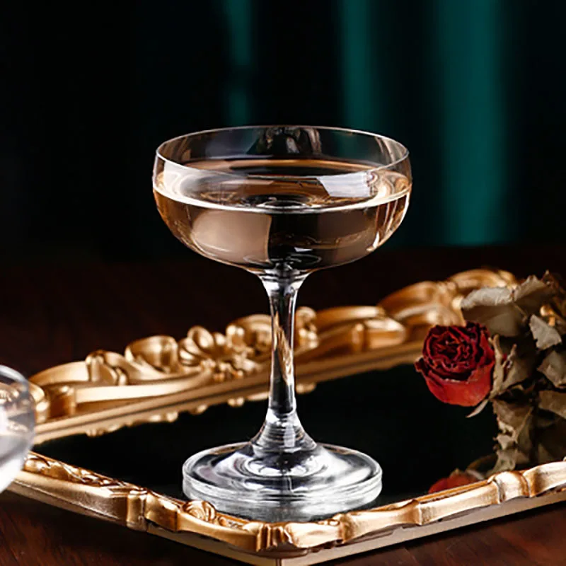 Crystal Glass Cocktail Cup, Dish Shaped Champagne Cup, Butterfly Shaped Tower, Wine Set, Classic Wine Cup