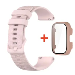 Enhanced Protective Set with Strap and Tempered Film for Redmi Watch 5 Active (2Pcs Pink)