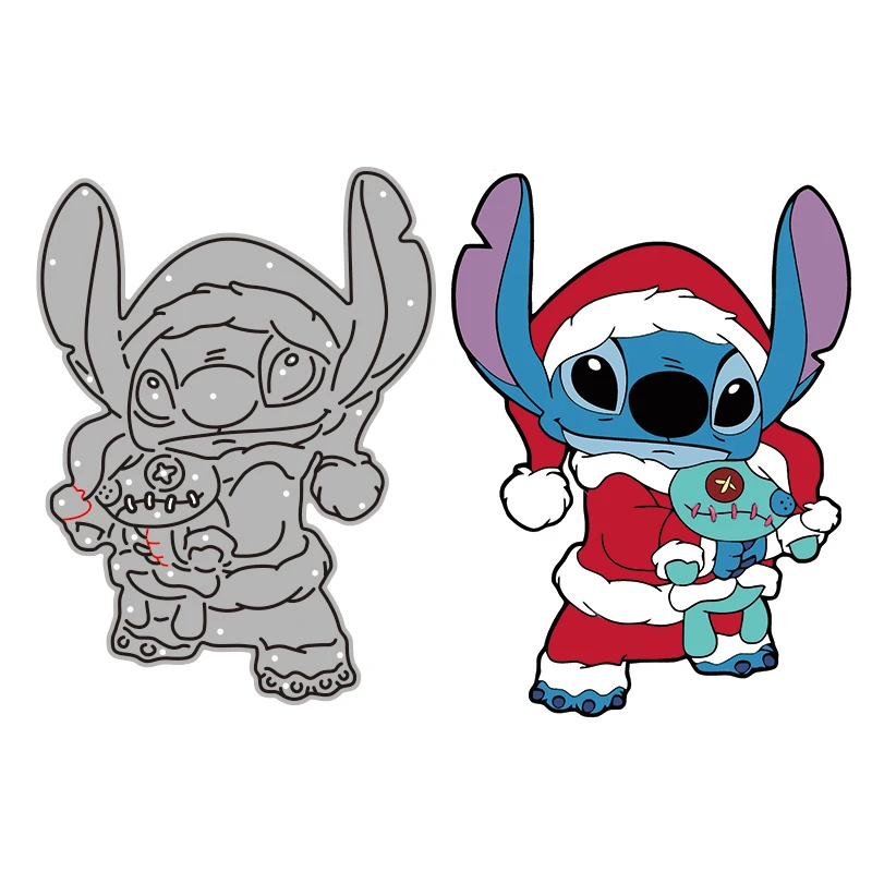 Cutting Dies Mini Disney Lilo & Stitch For DIY Scrapbooking Embossing Paper Card Craft
