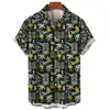 Coconut Tree Shirt For Men3d Printed Men's Hawaiian Beach Short Sleeve Casual Tops Tee Shirts Man Clothing Blouse Camisa 6