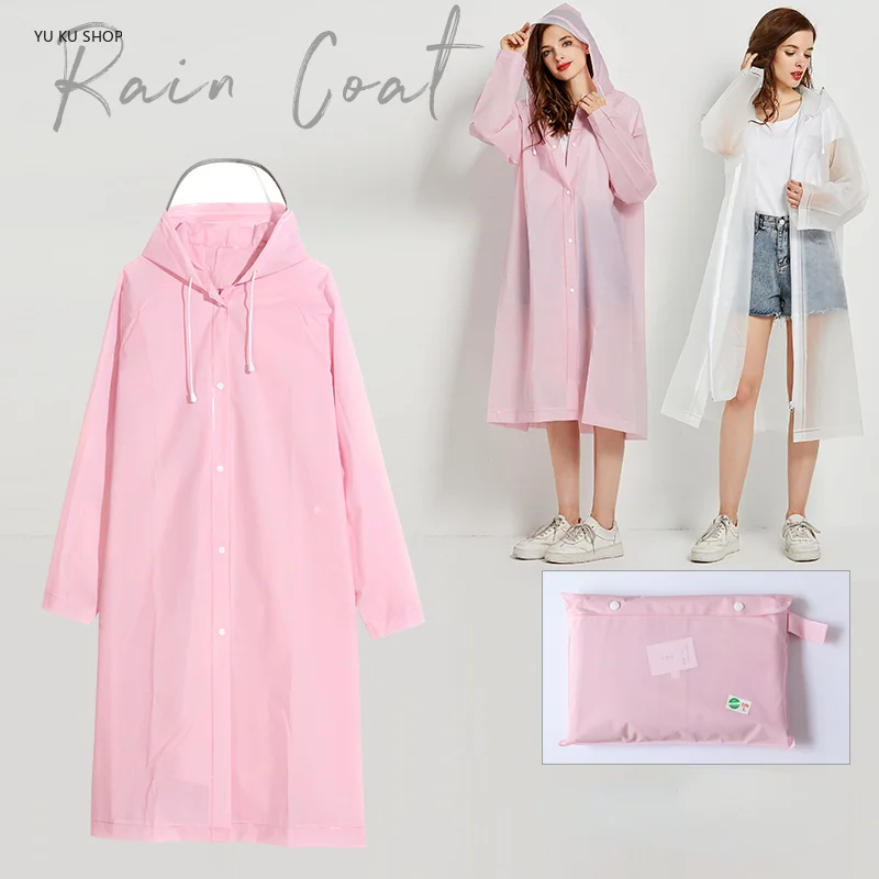 

Thick Adult Raincoat Women Waterproof Poncho Multifunctional Rain Gear EVA Light Rain Coat Electric Bike Rainwear Rain Suit NEW