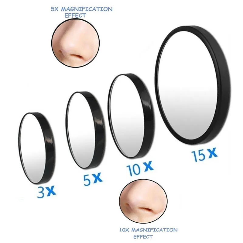 B Beauty Planet Espejo de aumento 20X, espejo de dos caras, aumento 20X/1X,  espejo de maquillaje plegable con soporte de mano/soporte, uso para