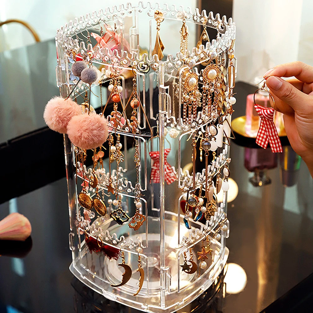 360° Rotating Jewelry Storage and Display Organizer