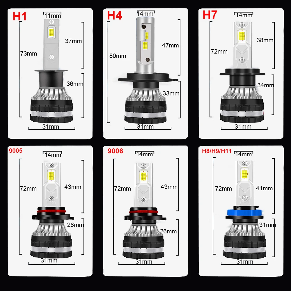 DOMX LED Headlight Bulb Kit 6