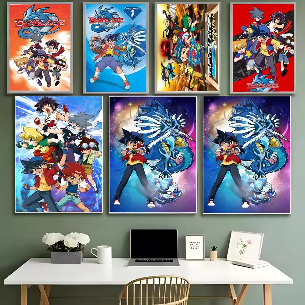 Vibrant Anime Beyblade Poster - Wall Art