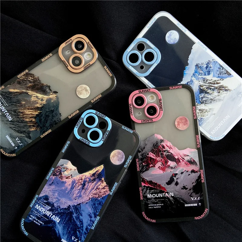 Snow Mountain Funda For Xiaomi Mi 11 Lite 5G ne Case 11T 12T Pro Case Redmi  Note 9 10 11 8 12 Pro Poco X3 M4 X4 X5 Pro M5 Cover