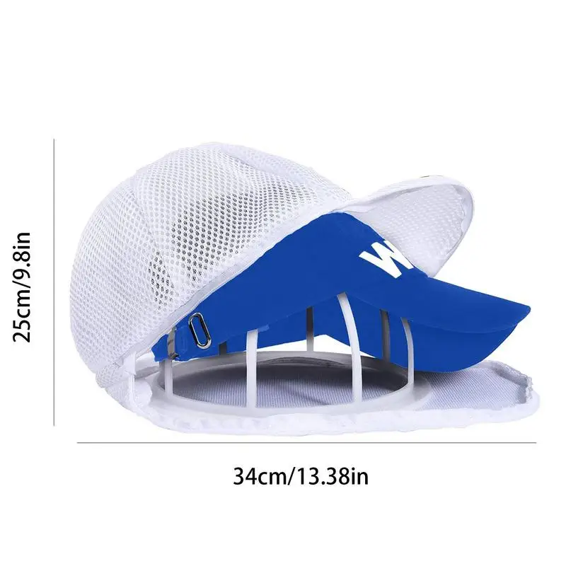 Baseball Cap Washer For Washing Machine 2pcs Washing Machine Hat Protector With Mesh Bag 2 In 1 Baseball Hat Cleaners Cap Shaper