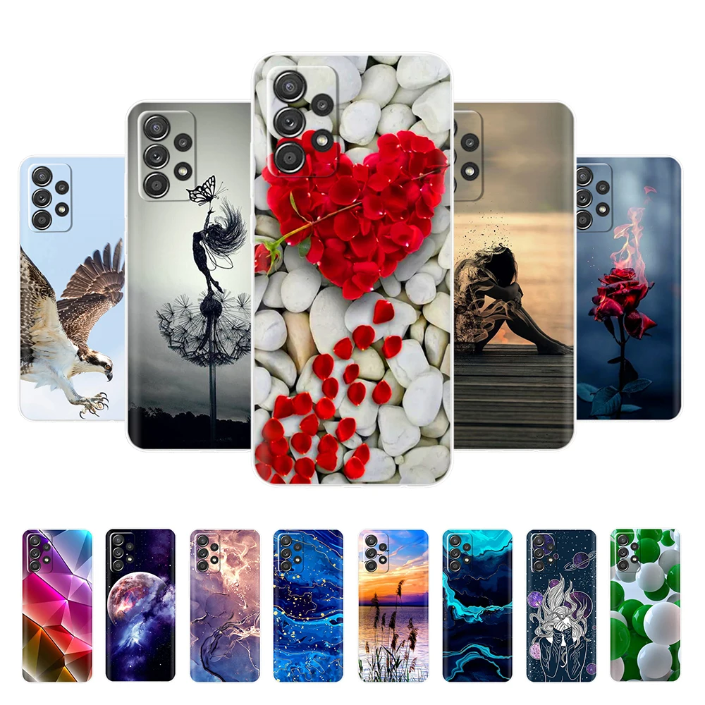 Per Samsung Galaxy A52 5G A52S Custodia Morbida In Silicone Marmo Leone Verniciato Per Samsung A52 A 52 S 52 S 5G Cover Posteriore Tpu Fundas