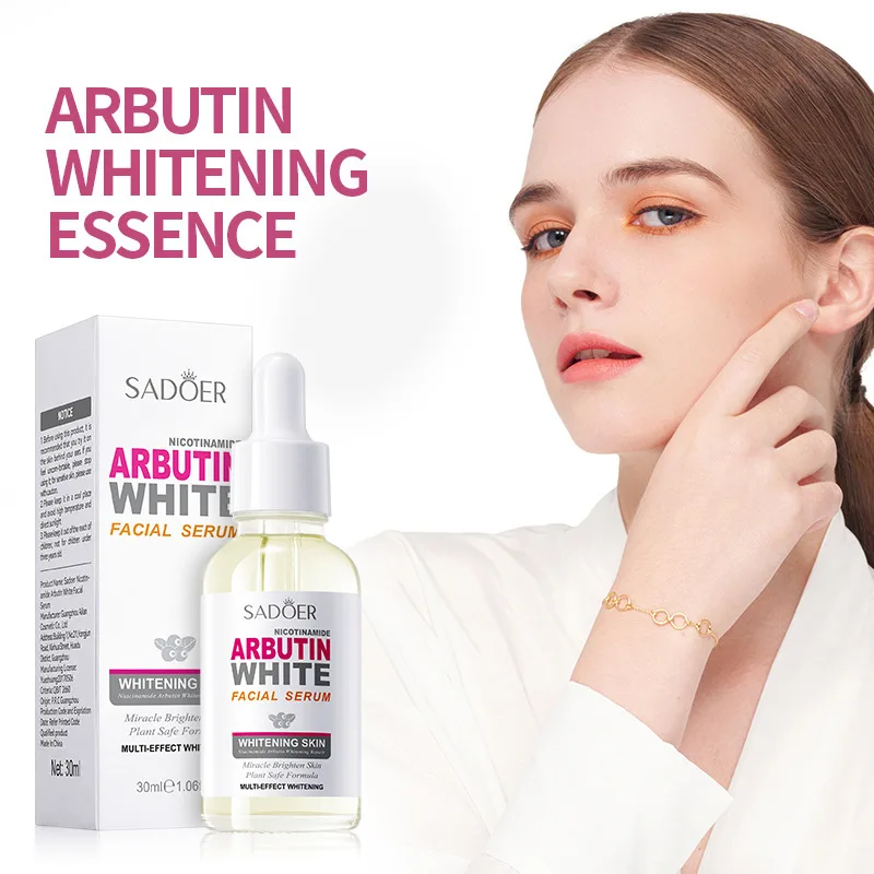 

SADOER Niacinamide Arbutin White Facial Serum Moisturizing Anti Wrinkle Remove Spots Brighten Color Shrink Pores Freckle Serum