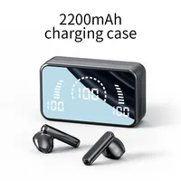 S20 Audifonos Bluetooth V5.2 Gaming In-ear Headphones Earphone Mirror Wireless Headsets Digital Display Hot sale S20 TWS Earbuds 2
