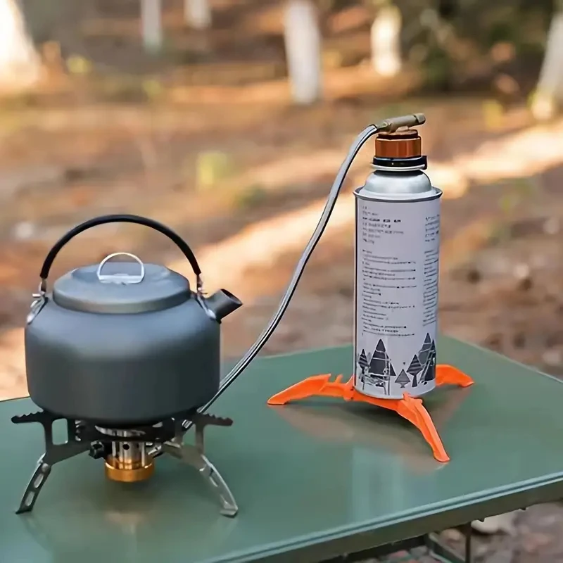 Support Trépied Pliant Pour Cartouche De Gaz - Acier Inox 304, Stable, Pour Réchaud De Camping - 6