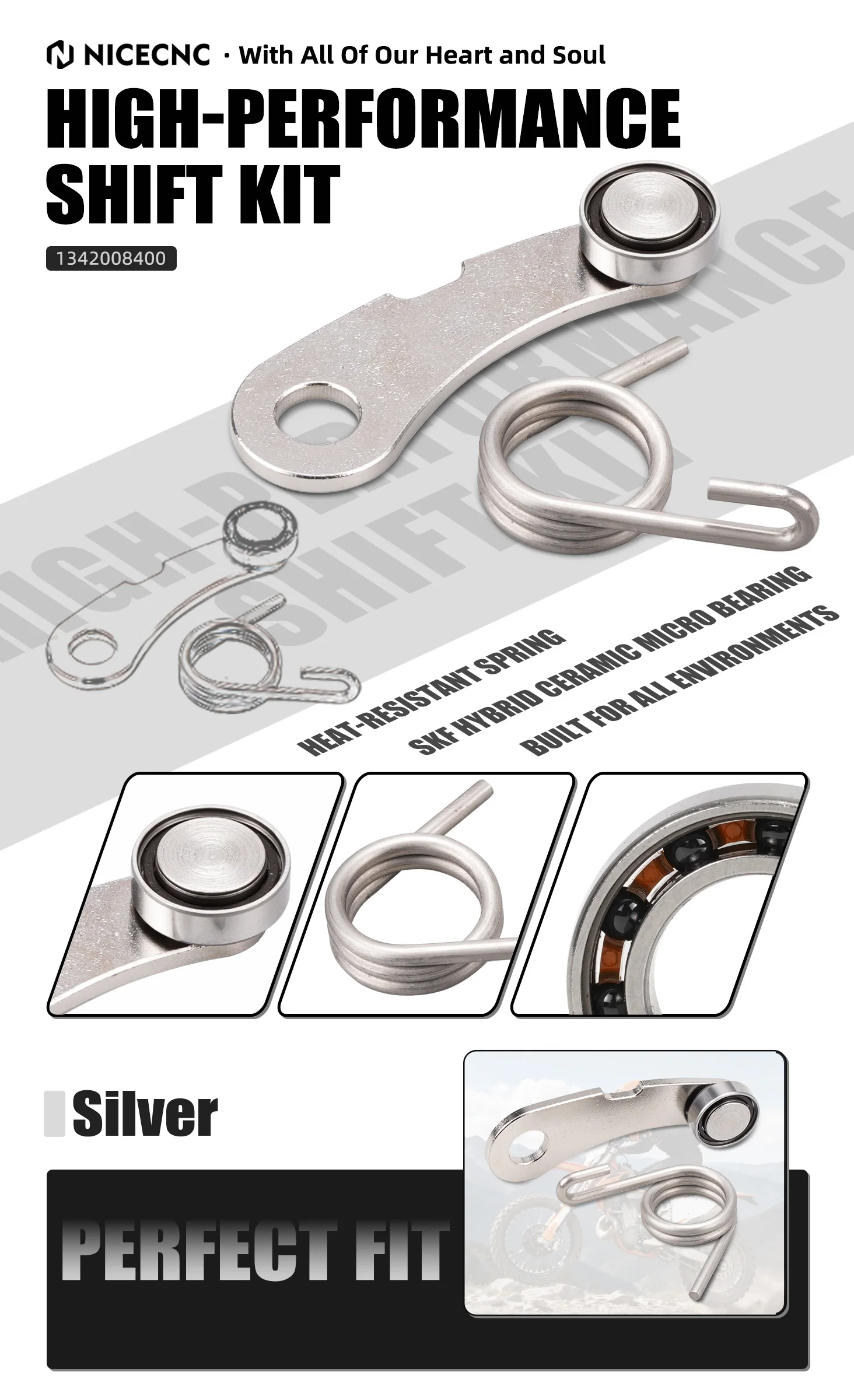 NICECNC Schaltkit für KTM 2018-2025 890 Adventure /Adventure R 790 Adventure /Adventure R 790 890 Duke /SMT Husqvarna Norden 901 – Detail 1