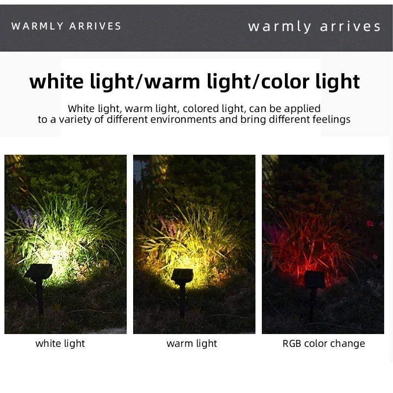 1/2/3Pcs Solar Powered 7LED Lamp Adjustable Solar Spotlight In-Ground IP65 Waterproof Landscape Wall Light Outdoor Lighting