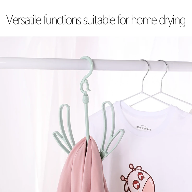 Multifunctional Shoes Drying Hanger Drying Rack Windproof Rotatable Balcony Scarf Necktie Shoe Hanging For Home Storage Organize 4