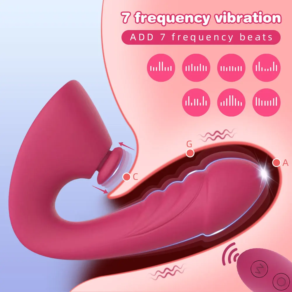 7 modalità vibratore per donne, clitoride, ventosa, stimolatore del vuoto, vibratore del dildo, giocattolo per la masturbazione femminile_voghion.com