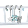 New Baby Bed Hanging Toy Hanging Spiral Rattle Cart Pendant Interactive Early Education Tool Newborn Stroller for 0-3 Years Old 2