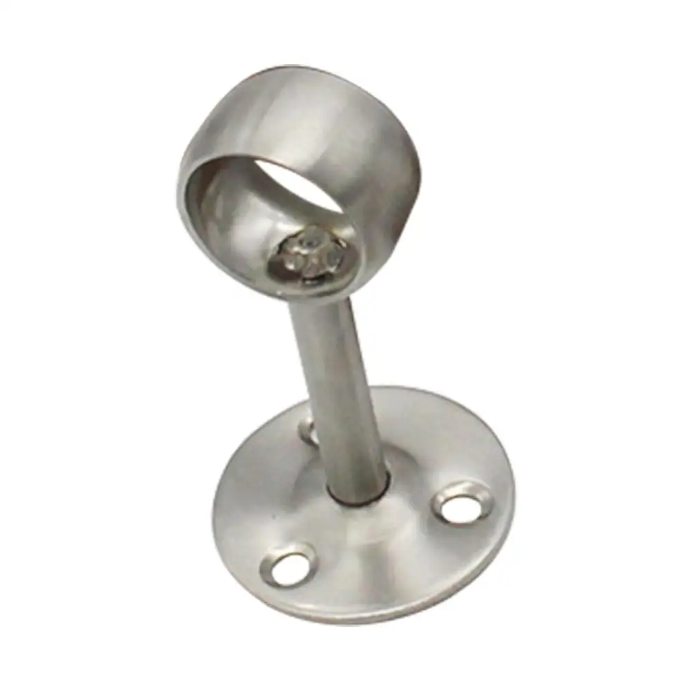 25mm 1inch Metal Flange Wardrobe Closet Rod Rail Curtain Rod Bracket For Closet Storage Ceiling Mount Curtains Shower Stand