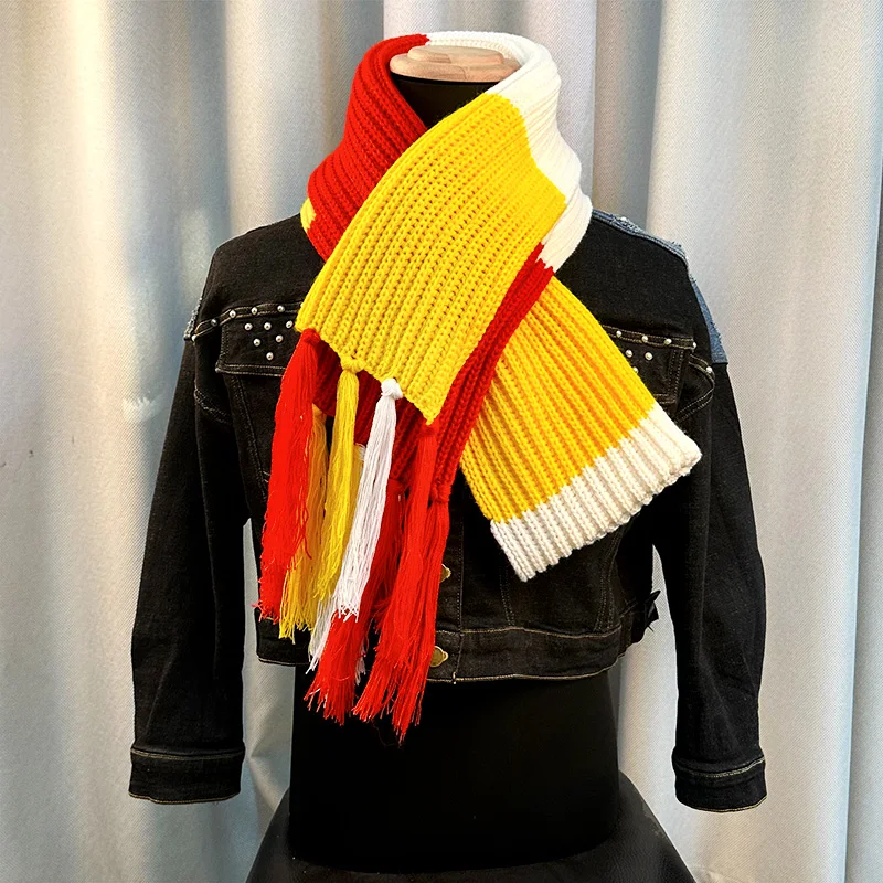 

200*30CM Netherland Oeteldonk Carnival Women/Man Scarves Colorblock Scarves Oeteldonk Scarf Patchwork Winter Warm Scarf Shawl