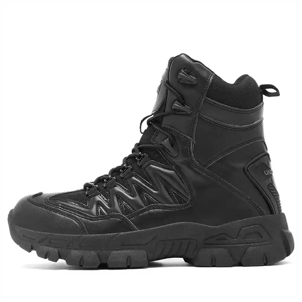 

thick heel Calf leather men's fitness sneakers tactical shoes men hiking sport Girl snow boots entertainment sneackers real YDX2