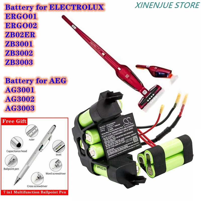 Vacuum Cleaner Battery 12v/1500mah 2199035011 For Electrolux Ergo01