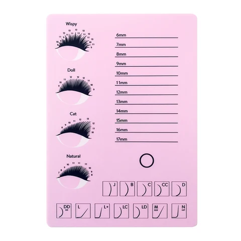Eyelash Holder Eyelash Extension Glue Pallet Acrylic Board for Lashes False Eyelashes Pad Lash Tools OEM Make Private Label